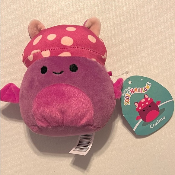 Squishmallows Cosimo the Mushroom Bat - 5” - NWT - Picture 1 of 3